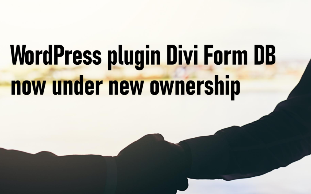 Divi Form DB under new ownership